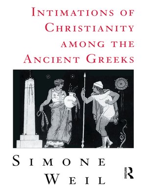 cover image of Intimations of Christianity Among the Greeks
